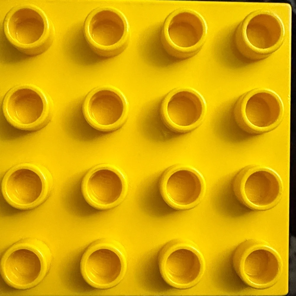 Yellow Bunny Building Block Panel - duplo missing piece